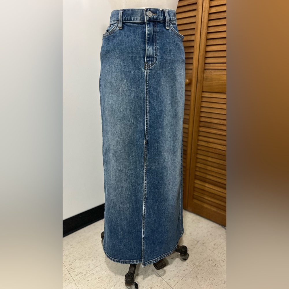 GAP Blue Denim Maxi Skirt